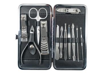 WORK FORCE MANICURE SET STAINLESS STEEL 12PC