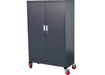 1.5M MOBILE STORAGE CABINET DARK GREY