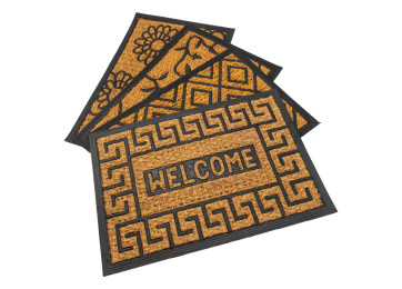 ASSORTED PATTERN COIR DOOR MATS 40 x 60CM PANAMA 467