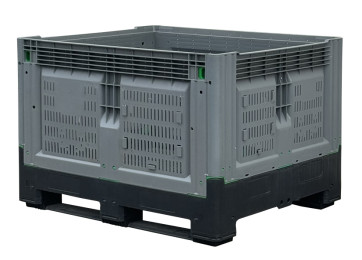 FOLDABLE PLASTIC STILLAGE - VENTED - 606L