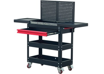MOBILE TOOL CART WITH PEGBOARD & SLIDING TOP